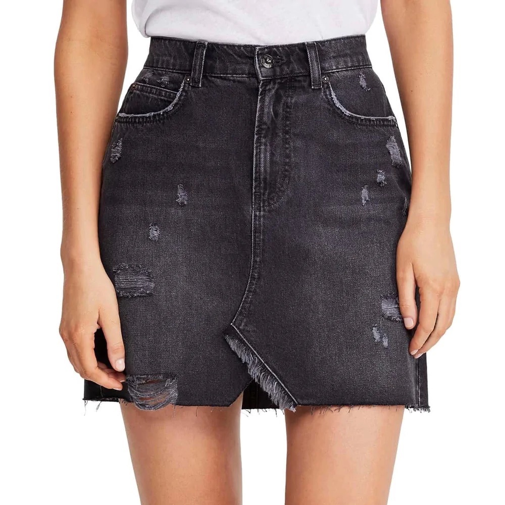 Free People black mini skirt NWT